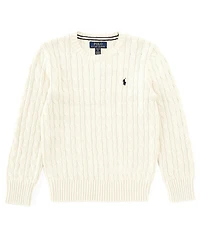 Polo Ralph Lauren Big Boys Long Sleeve Cable-Knit Sweater