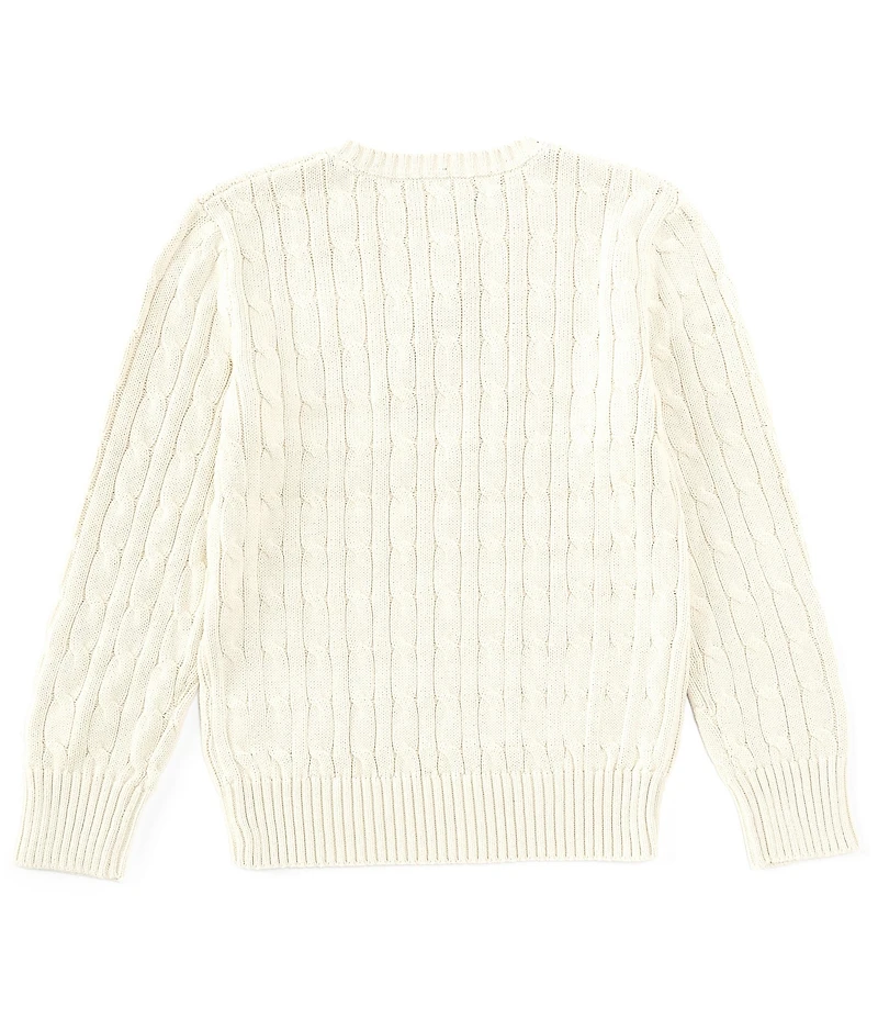 Polo Ralph Lauren Big Boys Long Sleeve Cable-Knit Sweater