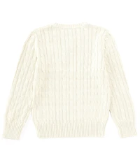 Polo Ralph Lauren Big Boys Long Sleeve Cable-Knit Sweater