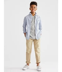 Polo Ralph Lauren Big Boys Long-Sleeve Checked Plaid Poplin Shirt