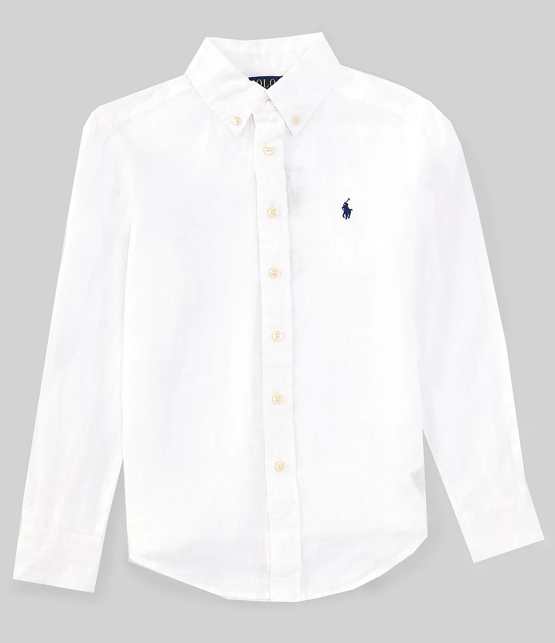 Polo Ralph Lauren Big Boys Long Sleeve Linen Shirt