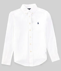 Polo Ralph Lauren Big Boys Long Sleeve Linen Shirt