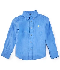 Polo Ralph Lauren Big Boys Long Sleeve Linen Shirt