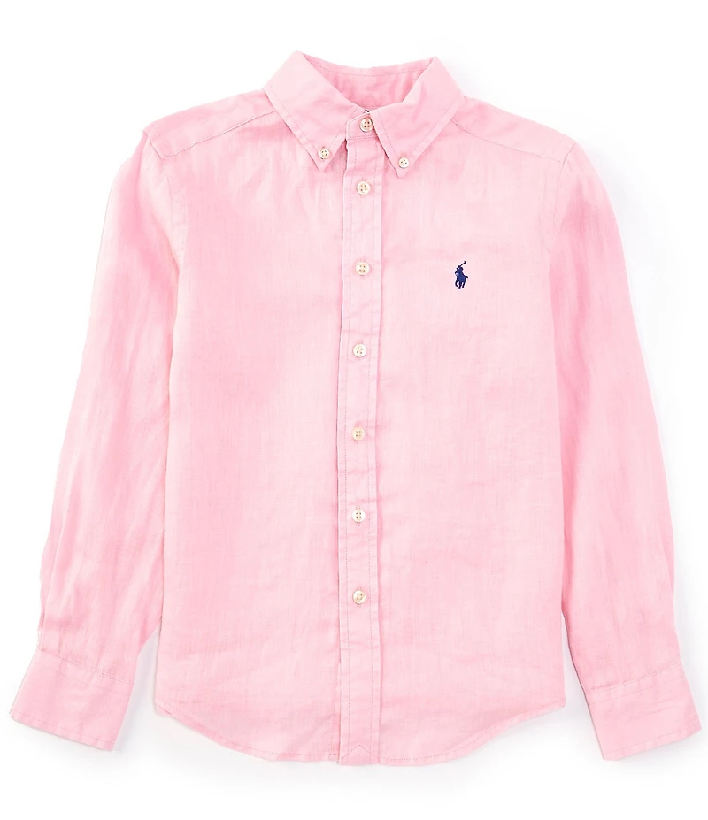 Polo Ralph Lauren Big Boys Long Sleeve Linen Shirt