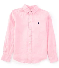 Polo Ralph Lauren Big Boys Long Sleeve Linen Shirt