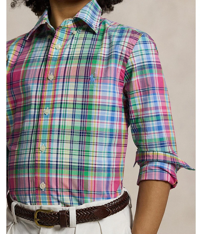 Polo Ralph Lauren Big Boys 8-20 Long Sleeve Plaid Poplin Shirt