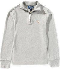 Polo Ralph Lauren Big Boys Long-Sleeve Quarter-Zip Interlock Pullover