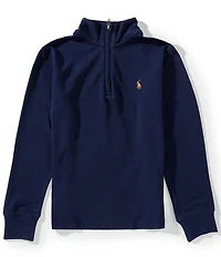 Polo Ralph Lauren Big Boys Long-Sleeve Quarter-Zip Interlock Pullover