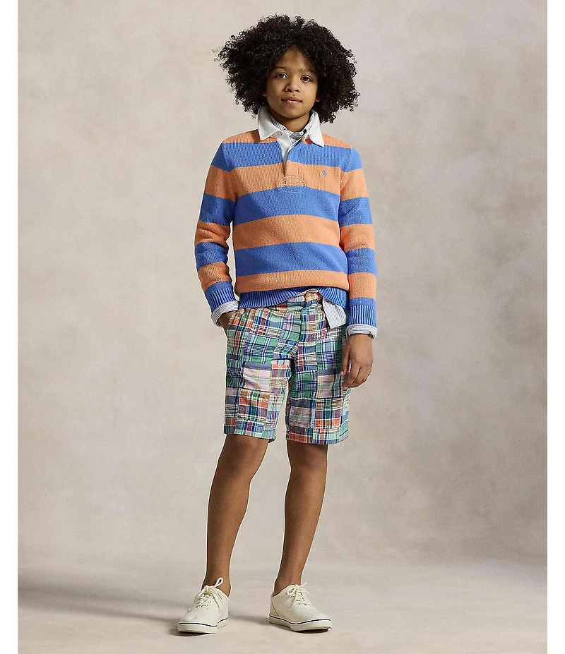 Polo Ralph Lauren Big Boys 8-20 Patchwork Madras Shorts