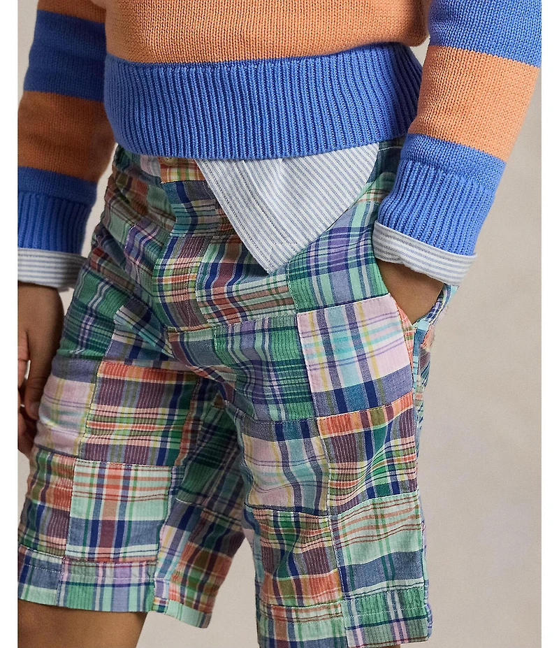 Polo Ralph Lauren Big Boys 8-20 Patchwork Madras Shorts