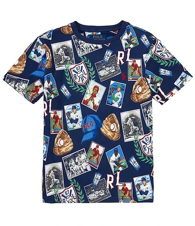 Polo Ralph Lauren Big Boys Short-Sleeve Baseball-Print Jersey T-Shirt