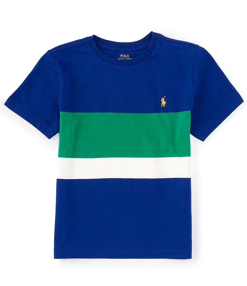 Polo Ralph Lauren Big Boys 8-20 Short Sleeve Chest-Stripe Jersey T-Shirt