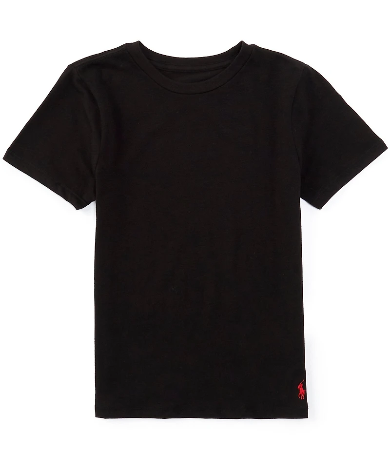 Polo Ralph Lauren Big Boys Short Sleeve Classic Crewneck T-Shirt 3-Pack