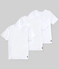 Polo Ralph Lauren Big Boys Short Sleeve Classic Crewneck T-Shirt 3-Pack