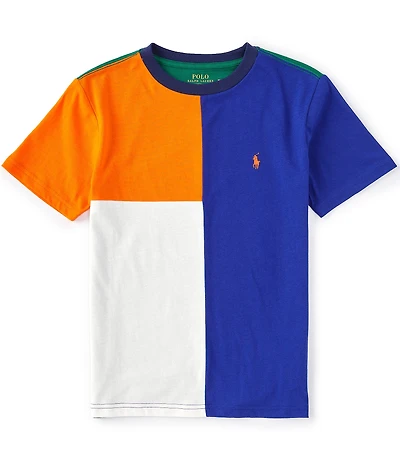 Polo Ralph Lauren Big Boys Short Sleeve Color Block Jersey T-shirt
