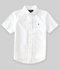 Polo Ralph Lauren Big Boys Short Sleeve Cotton Oxford Button Down Shirt