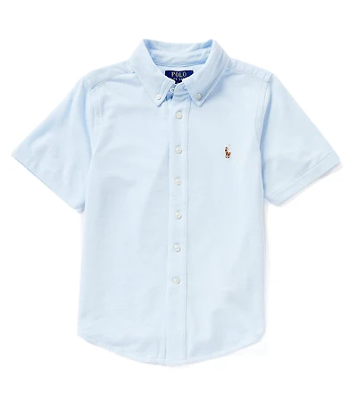 Polo Ralph Lauren Big Boys 8-20 Short Sleeve Knit Oxford Shirt