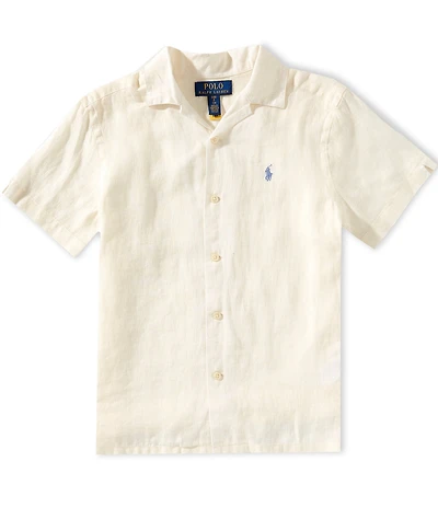 Polo Ralph Lauren Big Boys Short-Sleeve Linen Camp Shirt