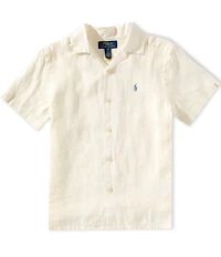 Polo Ralph Lauren Big Boys Short-Sleeve Linen Camp Shirt