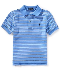 Polo Ralph Lauren Big Boys Short Sleeve Striped Interlock Polo Shirt