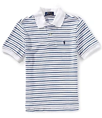 Polo Ralph Lauren Big Boys Short Sleeve Striped Interlock Polo Shirt