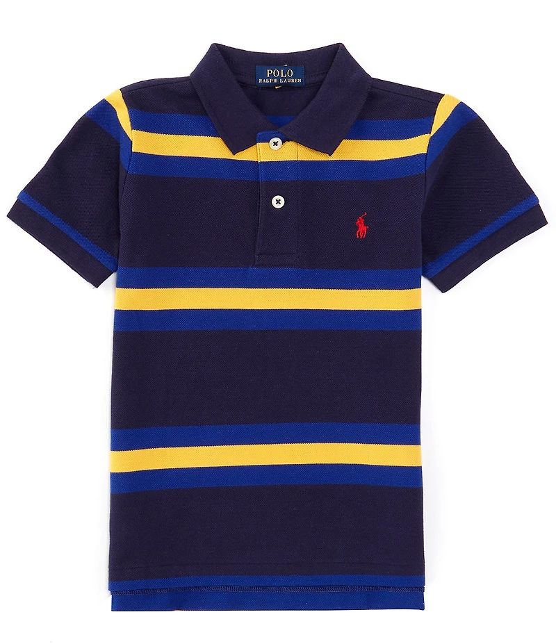 Polo Ralph Lauren Big Boys 8-20 Short Sleeve Striped Mesh Polo Shirt