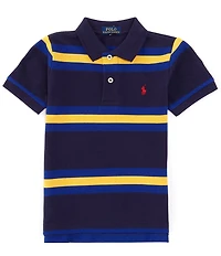 Polo Ralph Lauren Big Boys 8-20 Short Sleeve Striped Mesh Polo Shirt