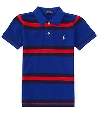 Polo Ralph Lauren Big Boys 8-20 Short Sleeve Striped Mesh Polo Shirt