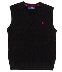 Polo Ralph Lauren Big Boys Sleeveless Cable-Knit Sweater Vest