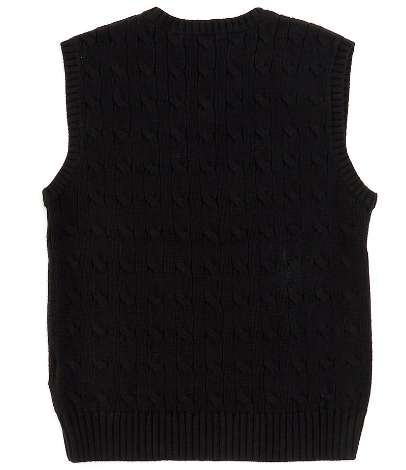 Polo Ralph Lauren Big Boys Sleeveless Cable-Knit Sweater Vest
