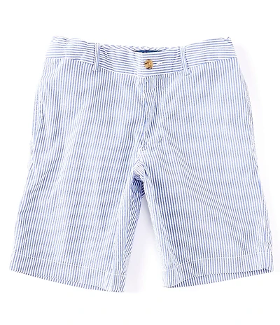 Polo Ralph Lauren Big Boys Striped Stretch Seersucker Shorts