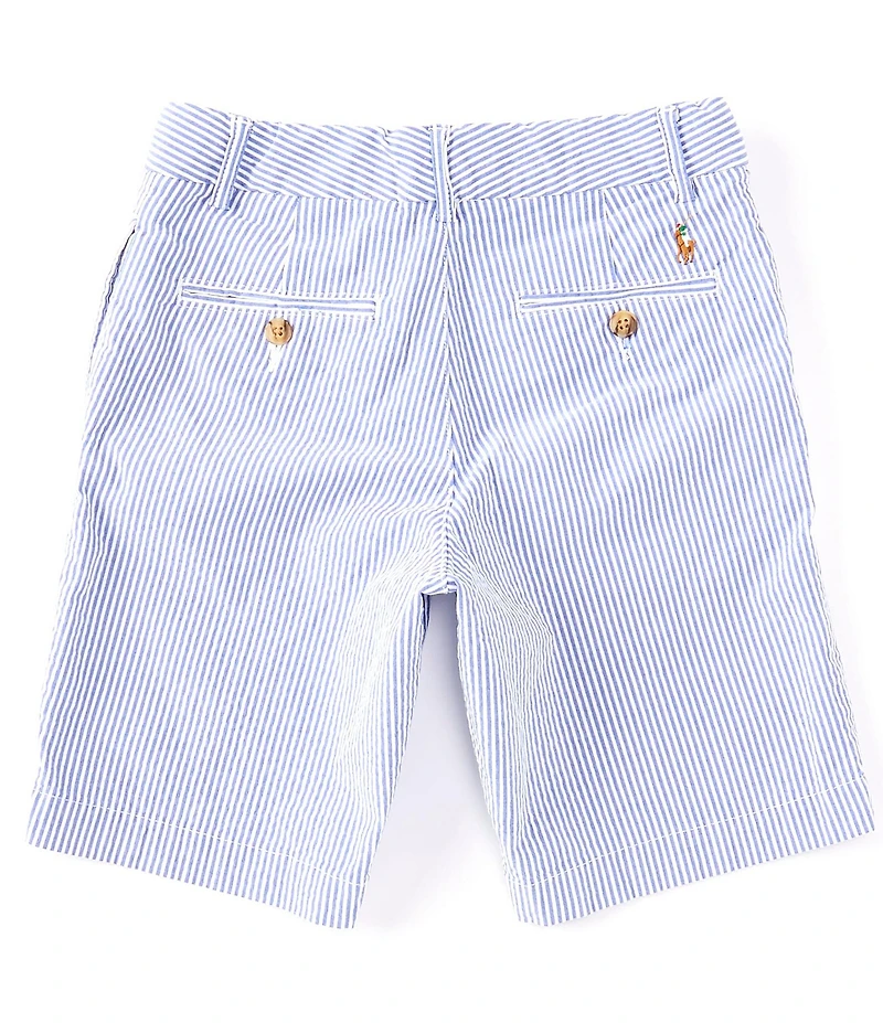 Polo Ralph Lauren Big Boys Striped Stretch Seersucker Shorts