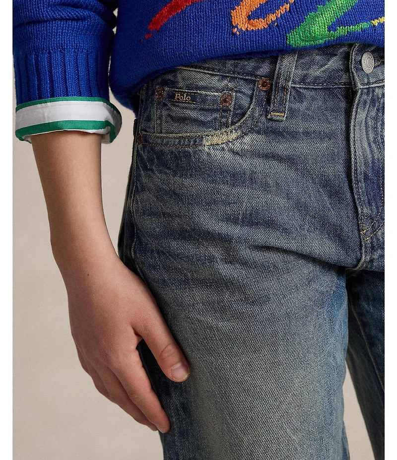 Polo Ralph Lauren Big Boys Sullivan Slim Fit Raw Hem Cut-Off Denim Shorts