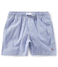 Polo Ralph Lauren Big Boys Traveler Seersucker Swim Trunks