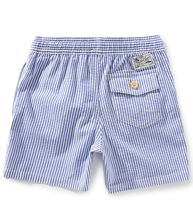 Polo Ralph Lauren Big Boys Traveler Seersucker Swim Trunks