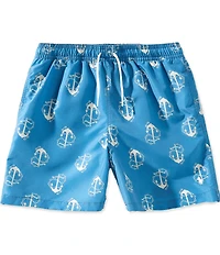 Polo Ralph Lauren Big Boys Anchor-Print Traveler Swim Trunks