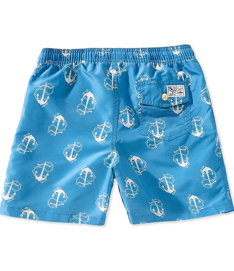 Polo Ralph Lauren Big Boys Anchor-Print Traveler Swim Trunks
