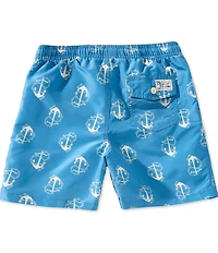 Polo Ralph Lauren Big Boys Anchor-Print Traveler Swim Trunks