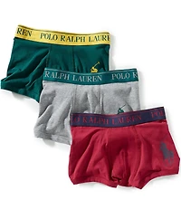 Polo Ralph Lauren Big Boys Cotton Boxer Briefs 3-Packs