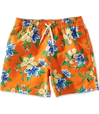 Polo Ralph Lauren Big Boys Hibiscus-Print Traveler Swim Trunks