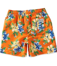 Polo Ralph Lauren Big Boys Hibiscus-Print Traveler Swim Trunks