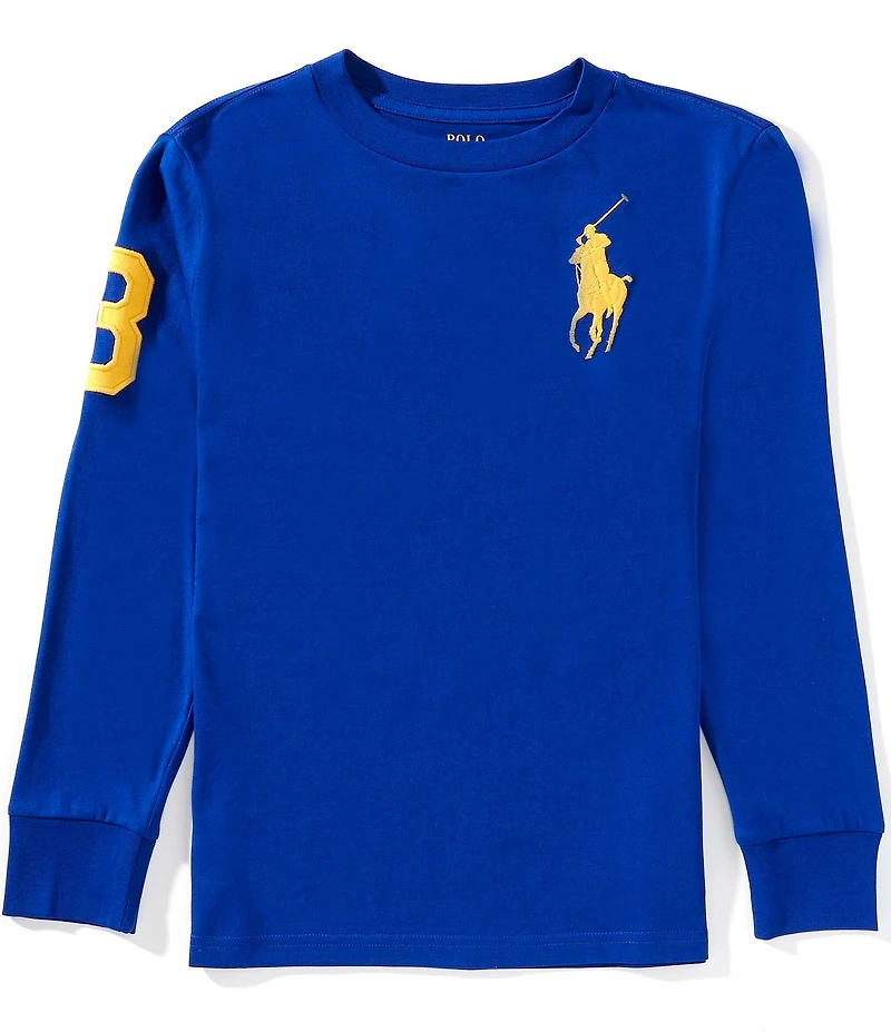 Polo Ralph Lauren Big Boys Long-Sleeve Big Pony Jersey T-Shirt