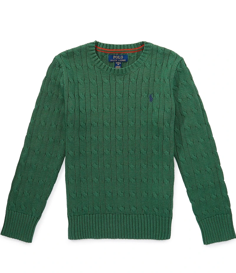 Polo Ralph Lauren Big Boys Long Sleeve Cable Knit Sweater