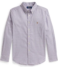 Polo Ralph Lauren Big Boys Long Sleeve Checked Performance Oxford Shirt