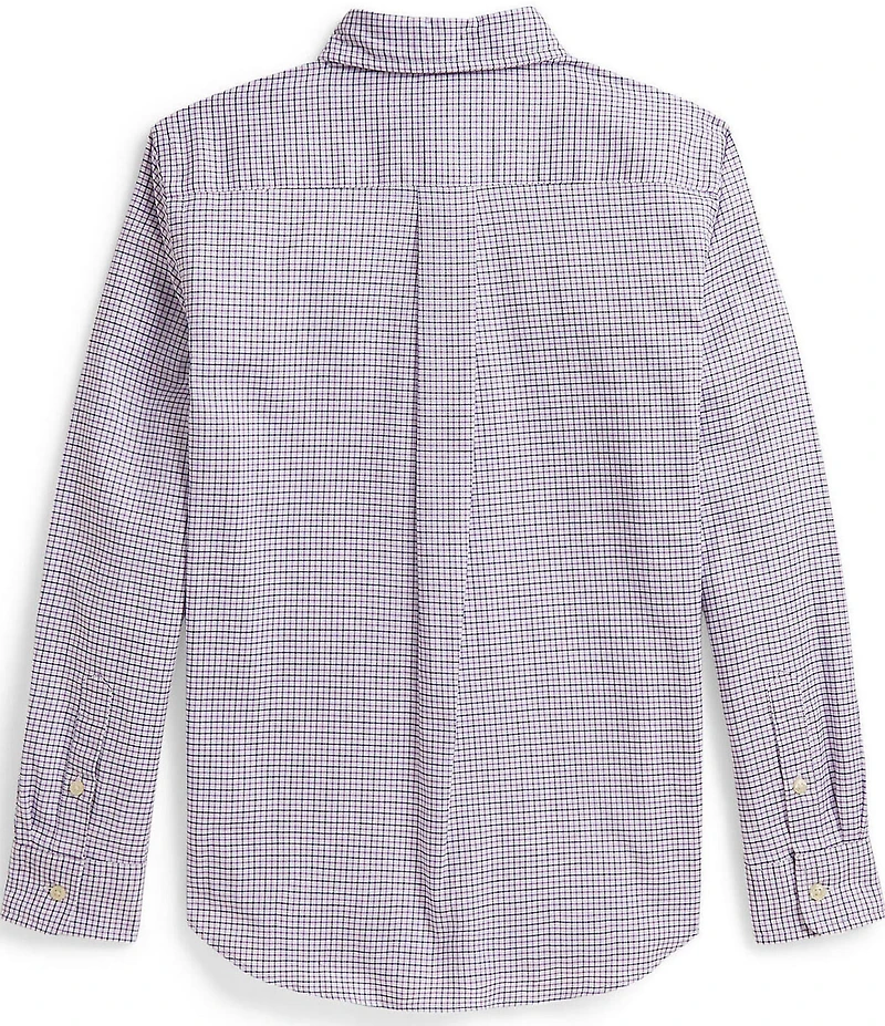 Polo Ralph Lauren Big Boys Long Sleeve Checked Performance Oxford Shirt
