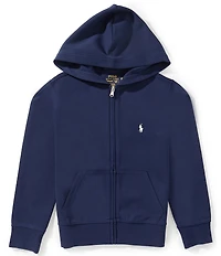 Polo Ralph Lauren Big Boys Long Sleeve Double Knit Hoodie Jacket