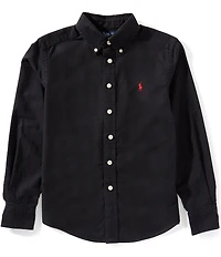 Polo Ralph Lauren Big Boys Long-Sleeve Garment-Dyed Oxford Shirt