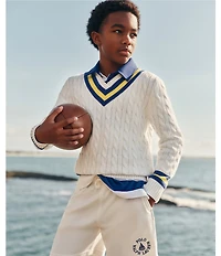 Polo Ralph Lauren Big Boys Long-Sleeve Iconic Cricket Sweater