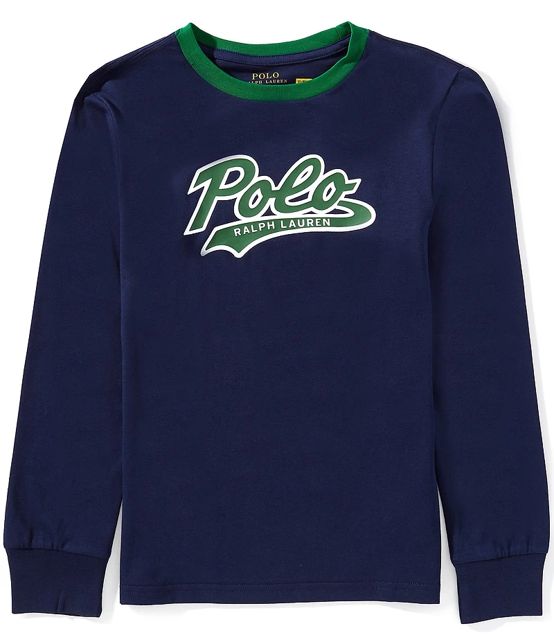 Polo Ralph Lauren Big Boys Long-Sleeve Logo Jersey T-Shirt