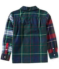 Polo Ralph Lauren Big Boys Long-Sleeve Plaid Oxford Fun Shirt
